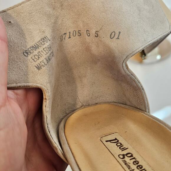 Paul Green Violet Sabina Combo Ankle Straps Heeled Sandals Women's Size 7.5 - Picture 11 of 15